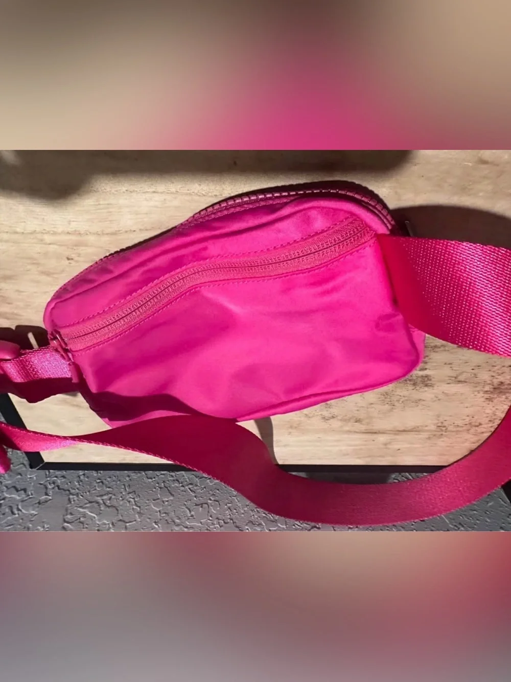 lululemon athletica Bright Pink belt bag